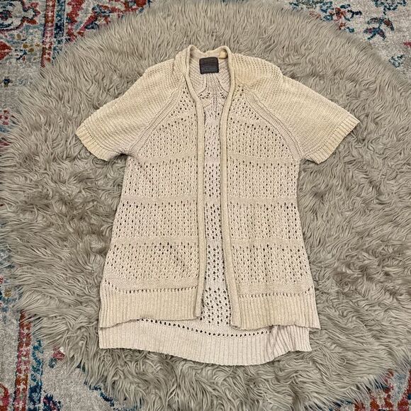 Anthropologie Guinevere oversized open short sleeve cardigan medium - Picture 1 of 5